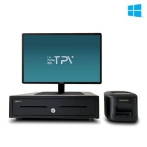 Pack TPV Windows ZAZOO 360 | Intel N150 | 8 Go de RAM | 128 Go SSD | 15 pouces | Tiroir + imprimante | Comandator